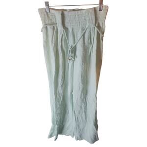 Banjara Mint Green Cotton Pull On Pants, NWOT, Large